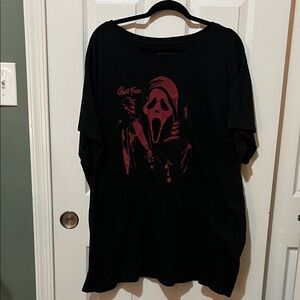 torrid Black Short-Sleeve Tee with Dark Red Scream Graphic
